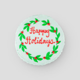 Holiday Wreath Decorated Cake
