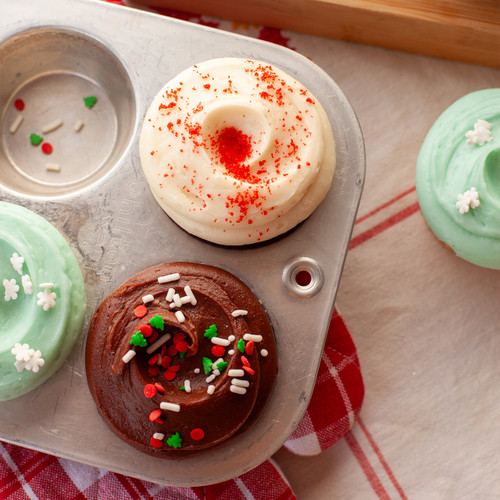 Holiday Decorated Cupcakes