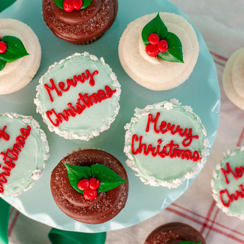 Holly Jolly Merry Christmas Cupcake 12-box