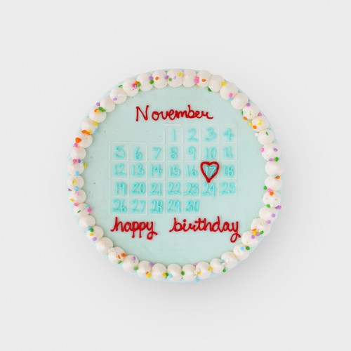 Calendar Decorated Cake