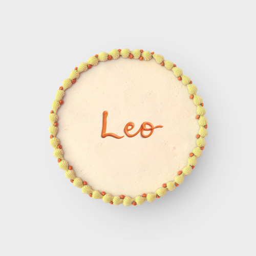 Leo Zodiac Decorated Cake