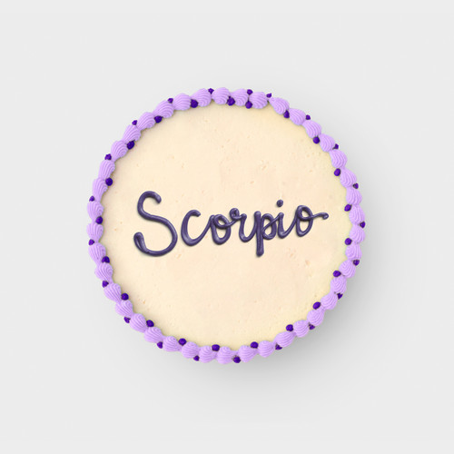 Scorpio Zodiac Decorated Cake