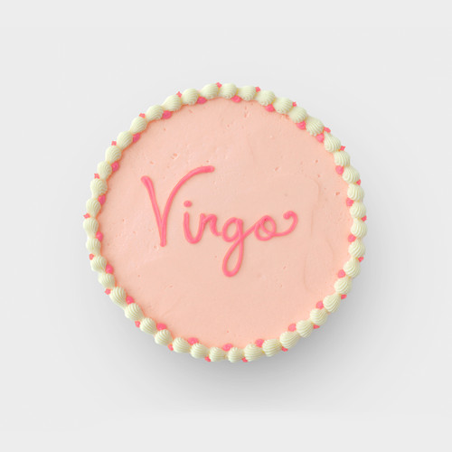 Virgo Zodiac Decorated Cake