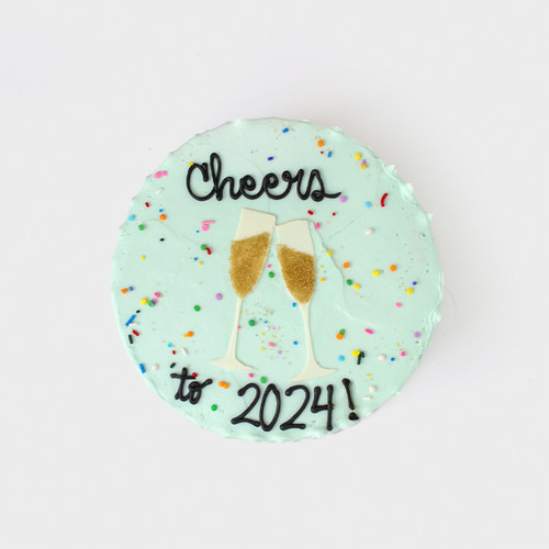 Cheers to 2024 Decorated Cake
