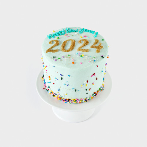 New Year's Party Mix Decorated Cake