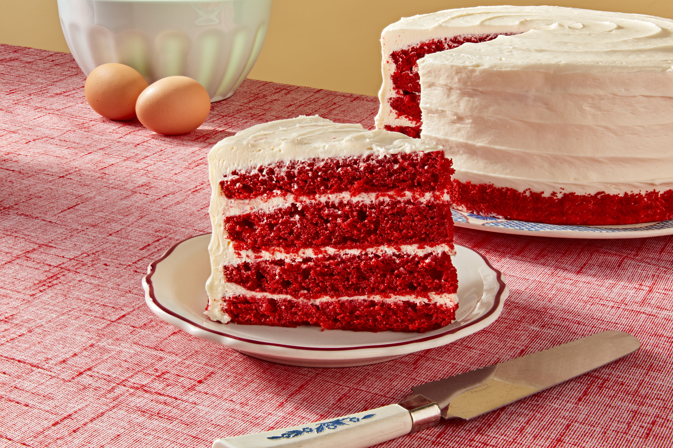Southern Red Velvet Cake Slice